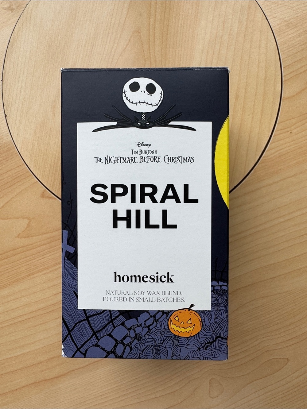 Homesick Nightmare Before Christmas Spiral Hill Candle 13.75 oz Jack Skellington